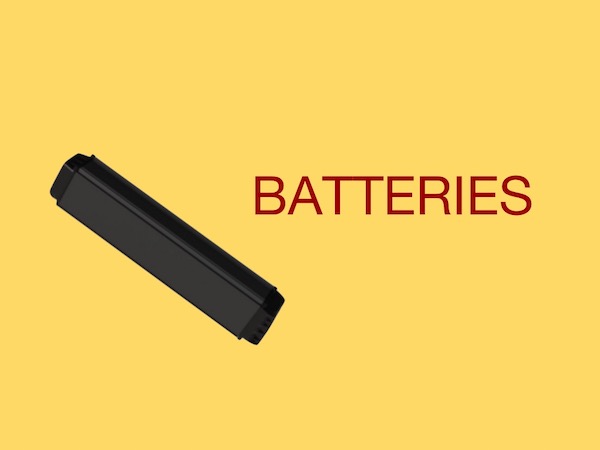 Batterie pour cadres de vélo électrique en fibre de carbone