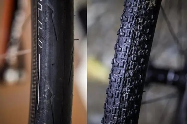 Différence de pneu entre le vélo de route et le vélo de gravier